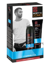 Deborah Cofanetto Bioetyc Uomo Active – Deodorante Spray 150 Ml + Gel Doccia Shampoo Active 250 Ml
