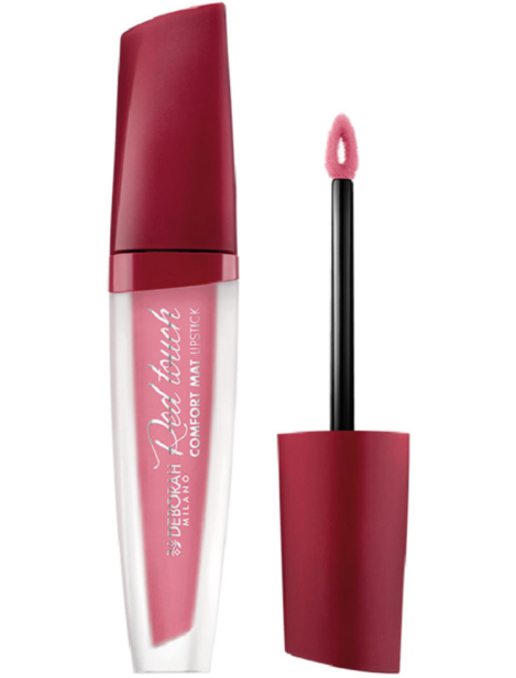 Deborah Red Touch Comfort Mat Lipstick Rossetto Liquido Finish Ultra-Opaco - 002 Delicate Rose