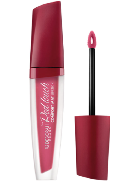 Deborah Red Touch Comfort Mat Lipstick Rossetto Liquido Finish Ultra-Opaco - 004 Peony Rose