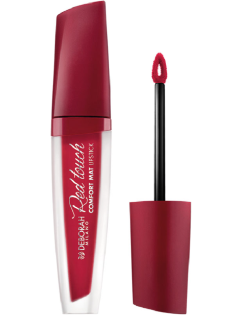 Deborah Red Touch Comfort Mat Lipstick Rossetto Liquido Finish Ultra-Opaco - 008 Cherry Red