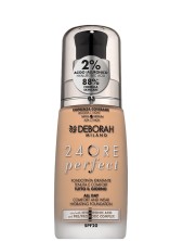 Deborah 24ore Perfect Fondotinta Idratante Con Acido Ialuronico - 3 Caramel Beige