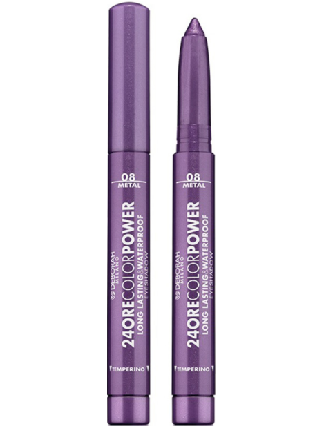 Deborah 24Ore Color Power Ombretto Lunga Tenuta Waterproof - 08 Deep Purple