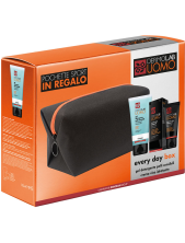 Dermolab Uomo Box Every Day Gel Detergente Pelli Sensibili 150 Ml + Crema Viso Idratante + Pochette Sport