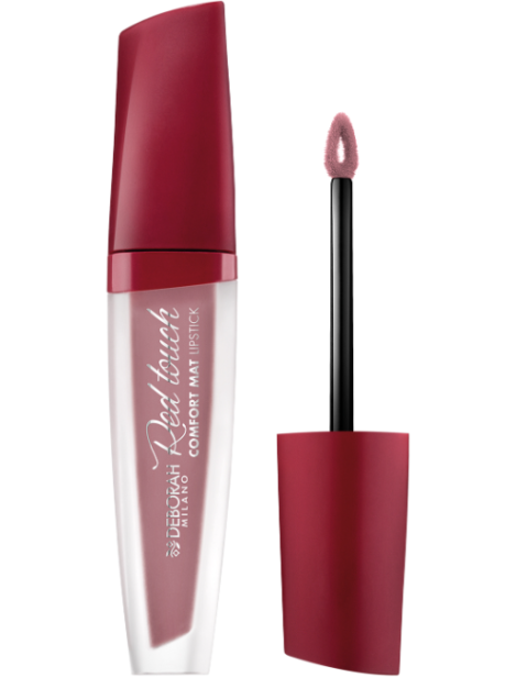 Deborah Red Touch Comfort Mat Lipstick Rossetto Liquido Finish Ultra-Opaco - 010 Nude Rose