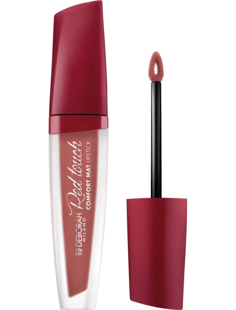 Deborah Red Touch Comfort Mat Lipstick Rossetto Liquido Finish Ultra-Opaco - 011 Peachy Rose