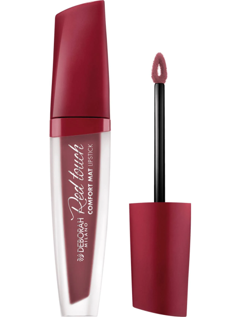 Deborah Red Touch Comfort Mat Lipstick Rossetto Liquido Finish Ultra-Opaco - 013 Rosy Brown