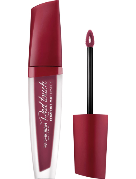 Deborah Red Touch Comfort Mat Lipstick Rossetto Liquido Finish Ultra-Opaco - 015 Glam Mauve