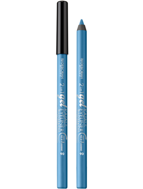 Deborah 2 In 1 Gel Kajal & Eyeliner Matita Occhi Dura Più Di 1 Giorno - 06 Light Blue