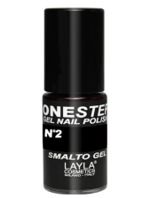 Layla One Step Gel Nail Polish Smalto Semipermanente 5 Ml - N.2 Black