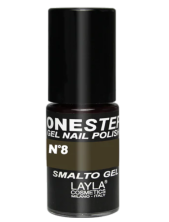 Layla One Step Gel Nail Polish Smalto Semipermanente 5 Ml - N.8 Anthracite