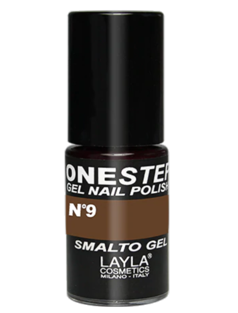 Layla One Step Gel Nail Polish Smalto Semipermanente 5 Ml - N.9 Dark Brown