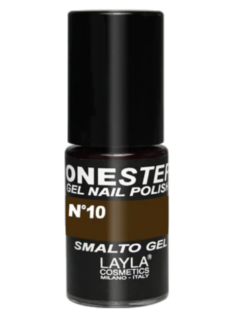 Layla One Step Gel Nail Polish Smalto Semipermanente 5 Ml - N.10 Red Brown