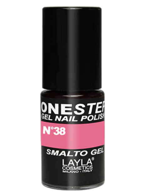 Layla One Step Gel Nail Polish Smalto Semipermanente 5 Ml - N.38 Malva