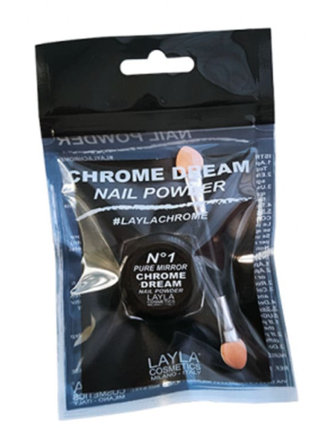 Layla Chrome Dream Nail Powder - N.1 Pure Mirror