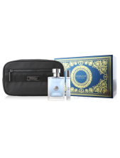 Versace Pour Homme Gift Set 100ml Eau De Toilette + 10ml Travel Spray + Pochette