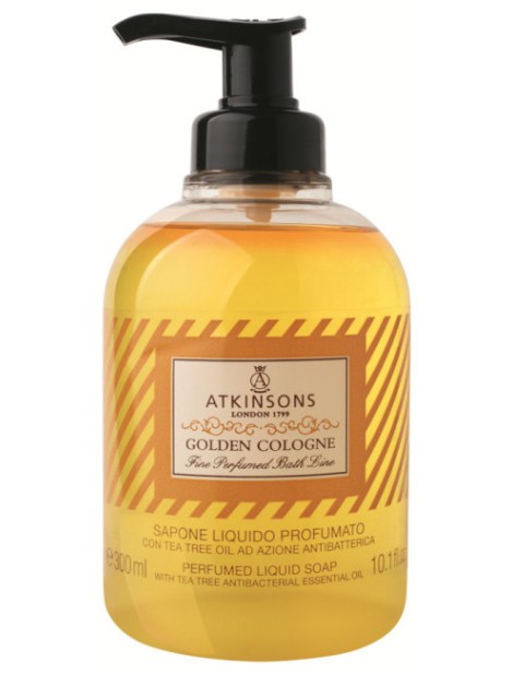 Atkinsons Fine Perfumed Bath Line Golden Cologne Bagnoschiuma Profumato 300 Ml