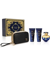 Versace Dylan Blue Pour Femme Eau De Parfum 100 Ml + Body Lotion 100 Ml + Bath & Shower Gel 100 Ml + Travel Bag Cofanetto