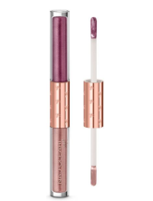 Naj Oleari Shiny Duo Liquid Eyeshadow - 01 Borgogna & Tortora