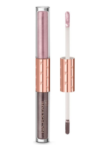 Naj Oleari Shiny Duo Liquid Eyeshadow - 02 Grigio & Rosa