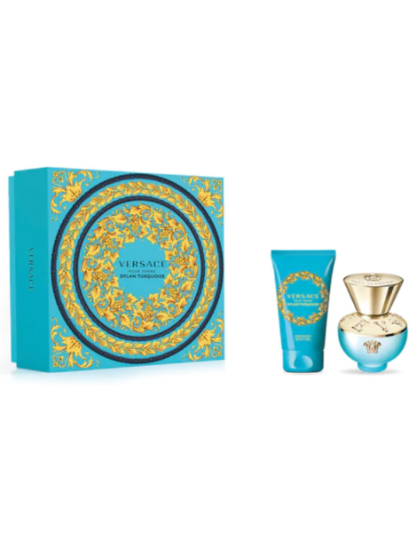 Versace Cofanetto Dylan Turquoise Eau De Toilette Donna 30 Ml + Body Lotion 50 Ml