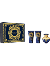 Versace Cofanetto Dylan Blue Pour Femme Eau De Parfum Donna 50 Ml + Gel Doccia 50 Ml + Gel Corpo 50 Ml