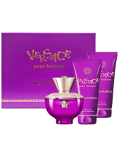 Versace Cofanetto Dylan Purple Pour Femme – Eau De Parfum 50 Ml + Gel Bagno Doccia 50 Ml + Latte Corpo Profumato 50 Ml