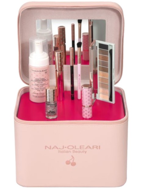 Naj Oleari Cofanetto Cherry Vip Beauty Box Large Beauty Case Con Prodotti Must-Have