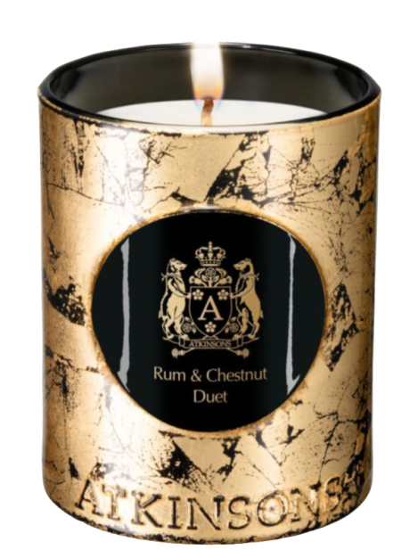 Atkinsons 1799 Tea Tale Collection Scented Candle Rum & Chestnut Duet – Candela Profumata Duetto Di Rum E Castagne 200 G
