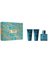 Versace Cofanetto Eros Eau De Toilette Uomo 50 Ml + Balsamo Dopobarba 50 Ml + Bagnoschiuma 50 Ml