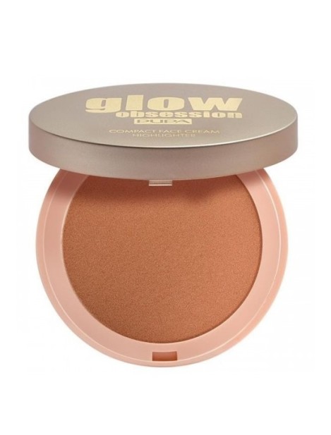 Pupa Glow Obsession Compact Face Cream Highlighter - 003 Copper