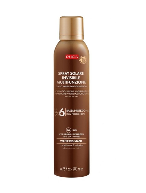 Pupa Spray Solare Invisibile Multifunzione Spf6 200Ml Unisex