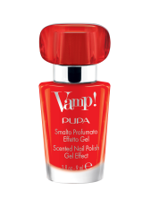 Pupa Vamp! Smalto Profumato Effetto Gel Fragranza Rossa - 201 Fire Red