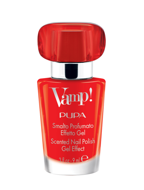 Pupa Vamp! Smalto Profumato Effetto Gel Fragranza Rossa - 201 Fire Red