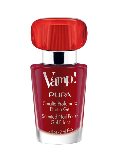 Pupa Vamp! Smalto Profumato Effetto Gel Fragranza Rossa - 204 Passionate Red