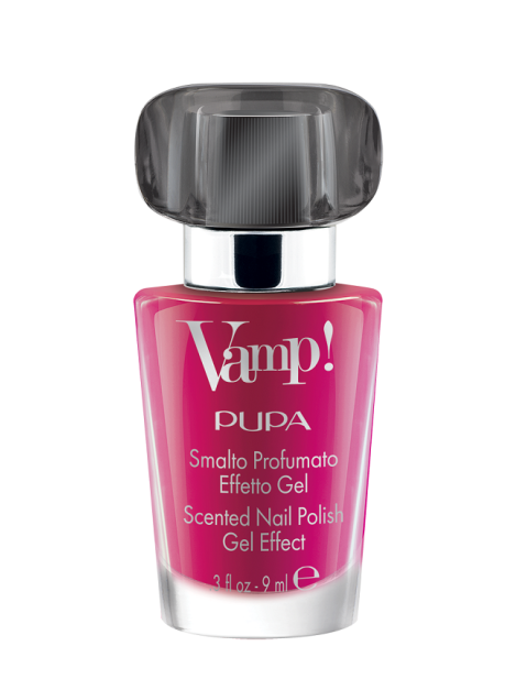 Pupa Vamp! Smalto Profumato Effetto Gel Fragranza Nera - 302 Irreverent Fuchsia