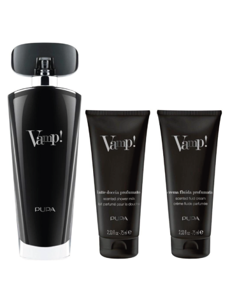 Pupa Vamp! Eau De Parfum 100Ml + Vamp! Latte Doccia Profumato 75Ml + Vamp! Latte Corpo Profumato 75Ml