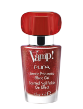 Pupa Vamp! Smalto Profumato Effetto Gel Sparkling Edition - 206 Holiday Red