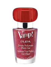 Pupa Vamp! Smalto Profumato Effetto Gel Sparkling Edition - 207 Twinkle Ruby