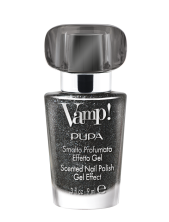 Pupa Vamp! Smalto Profumato Effetto Gel Sparkling Edition - 308 Dazzle Black