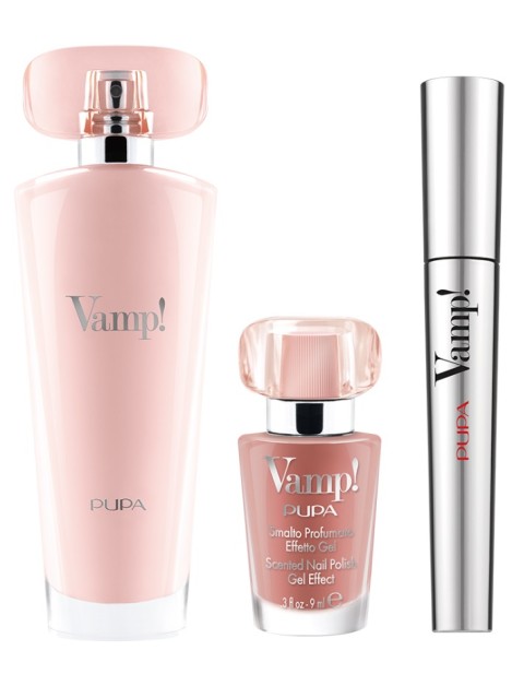 Pupa Vamp! Eau De Parfum Pink + Vamp! Mascara + Vamp! Smalto Cofanetto