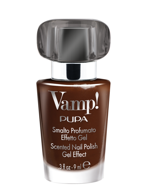 Pupa Vamp! Smalto Profumato Effetto Gel Fragranza Nera - 312 Dark Chocolate