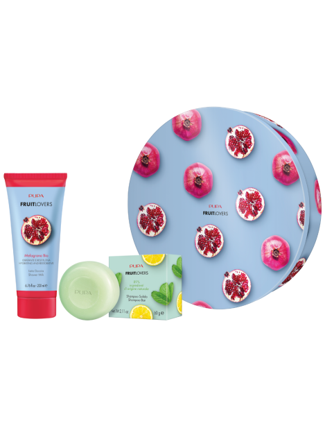 Pupa Fruit Lovers Kit Ii Latte Doccia + Shampoo Solido - 004 Pomegranate