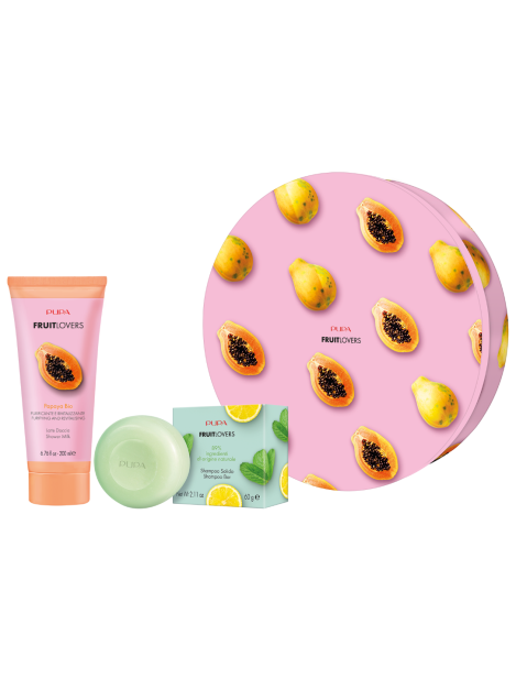 Pupa Fruit Lovers Kit Ii Latte Doccia + Shampoo Solido - 002 Papaya