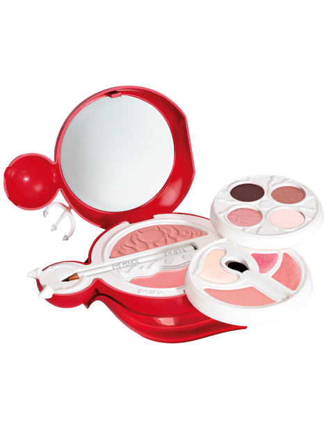 Pupa Devil Cofanetto Make-Up Per Trucco Viso, Occhi E Labbra - 01 Rosso