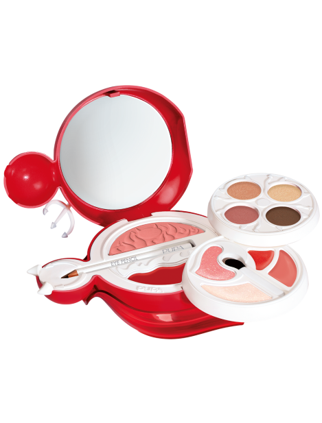 Pupa Devil Cofanetto Make-Up Per Trucco Viso, Occhi E Labbra - 11 Rosso