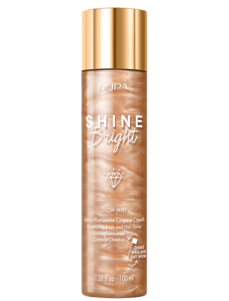 Pupa Shine Bright Spray Illuminante Corpo E Capelli 100 Ml - 001 Holo Diamond