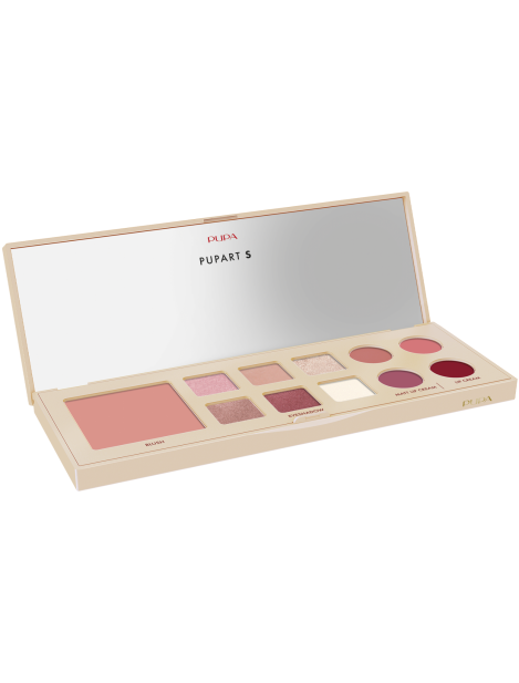 Pupa Pupart S Palette Viso, Occhi E Labbra - 001 Nude