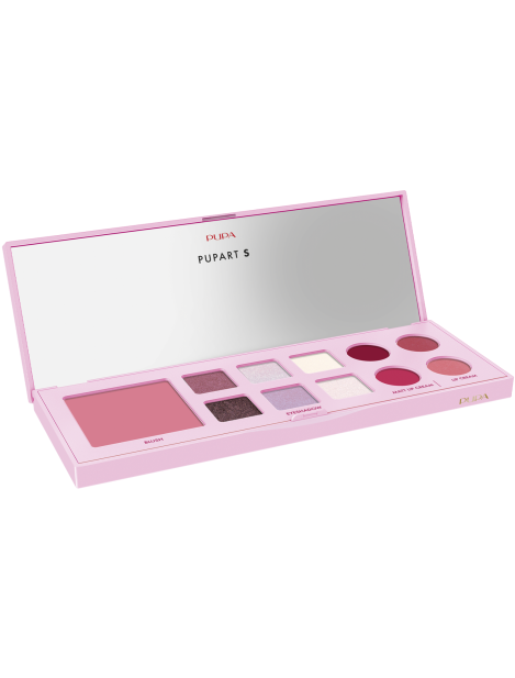 Pupa Pupart S Palette Viso, Occhi E Labbra - 002 Pink