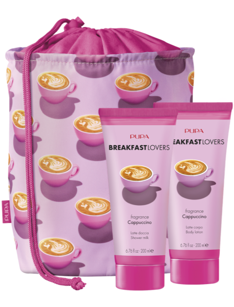 Pupa Cofanetto Breakfast Lovers Kit 1 Latte Doccia 200 Ml + Latte Corpo 200 Ml + Pochette — 001 Cappuccino