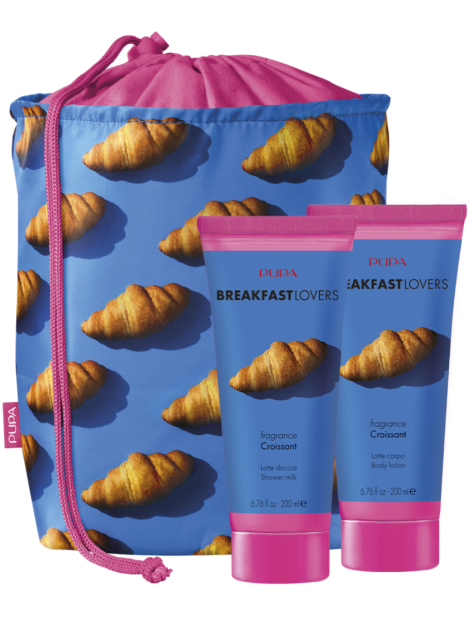 Pupa Cofanetto Breakfast Lovers Kit 1 Latte Doccia 200 Ml + Latte Corpo 200 Ml + Pochette — 002 Croissant